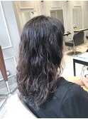 ミディアムパーマ　低温デジタルパーマで作るレイヤーパーマ