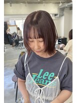 クテン(KUTEN) 顔周りレイヤー ピンクブラウン ブリーチなしカラー