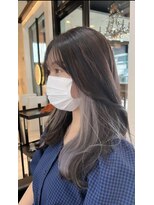 ナチュラル ヘアーデザイニング(Natural hair designing) インナーカラー　グレーベージュ