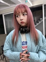 レコ 渋谷(LECO)&nbsp;ピンクベージュ×黒