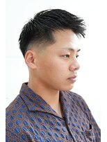 カーウォッシュバーバー(CARWASH BARBER)&nbsp;メンズカットアップバングダークアッシュベリーショート1102