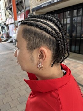 ロム 札幌大通(LOM) メンズ地毛コーンロウ