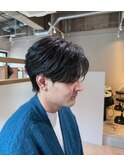 センターパート/フェザーショート/メンズ/メンズショート