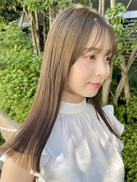 ノラ ヘアーサロン(NORA HAIR SALON) ナチュラル小顔前髪あり後れ毛サイドバング結べるボブくびれヘア