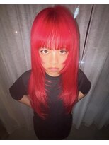 キッカ(kicca) 【kicca】red color/layer cut