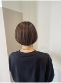 大人可愛い丸みボブ