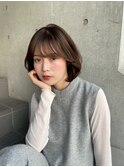 【e.dit tokyo miu】内巻きボブショートボブブラウンカラー