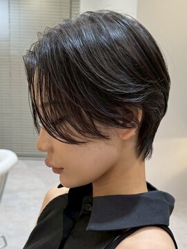 ソワネ 表参道(soigne) 表参道白髪ぼかし顔周りレイヤーくびれショートボブアッシュ40代