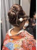 日本髪風華やかアップ