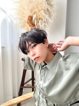 La fith hair lavie 寝屋川店【ラフィス ヘアー ラヴィ】 【La fith】マッシュショート×黒髪