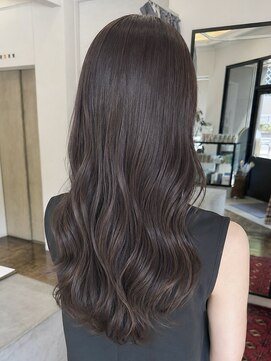 ヘアーアイスカルテット(HAIR ICI QUARTET) ブリーチなしカラー秋冬ショコラブラウン艶カラーレイヤーカット