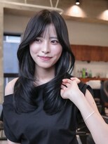 ヴィヴィッド オモテサンドウ(ViViD omotesando)&nbsp;【扱いやすい】セミロングレイヤー/縮毛矯正/ダークグレージュ
