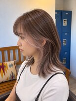 フレリス(FreRis)&nbsp;ハッシュカット/グレージュ/デザインカラー/守谷