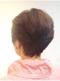 ひし形シルエットのショートヘア　　　簡単スタイリング♪