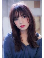 レニーバイエース(LANY by ACE)&nbsp;【LANY 横浜】 シースルーバング×ピンクベージュ