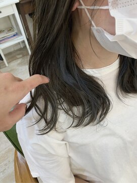 マリアバイアフロート(Maria by AFLOAT) お客様スタイル☆チラッとインナーネイビーブルー