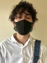 ガレージ バイ グリーン 原宿 表参道(Garage by green)&nbsp;メンズスパイラルウルフ×リッジパーマ