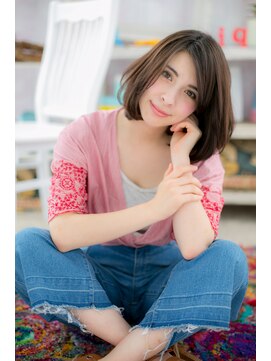 ミック 日暮里店(miq) くすみカラーが大人かわいいシアシンメトリーミディb1