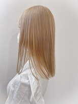 ミント 鳳(Mint.) 20代30代40代シアーピンク透明感くびれボブ外ハネ乾かすだけ