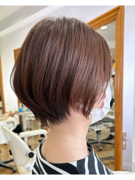 ヘッズ 本八幡店(HEADS) ショート 大人ショート　マチルダボブ　ピンクベージュ