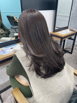 ロフティー 清澄白河(LOFTY) 艶グレージュ/顔まわりレイヤー/ミディアム/髪質改善/清澄白河