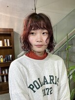 ヘアーデザイン アルエ(HAIR×design ARUE)&nbsp;ボブパーマ＋暖色カラー