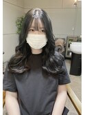 ブルーブラック　暗髪