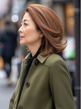 アルトリスト(Altruist Aging×HAIR&SPA) ☆オリーブグレーココアベージュ小顔クラゲヘアー/黒髪/髪質改善