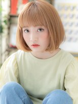 カバーヘア ブリス 大宮西口(COVER HAIR bliss)&nbsp;韓国風ハイトーンカラー前下がり小顔ミニボブc5大宮10代20代30代