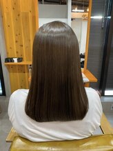 ブリーチ毛でも可能☆酸性ストレート☆当店おすすめのダメージレスストレート