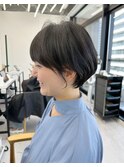 黒髪カタログ/ボブルフ/小顔に見せるヘア/ワンレン