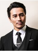 大人サイドパートオールバック ビジネス ショート