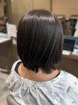 ユーアンボワーズ(U-AMBOISE) 旬顔ワンレングスボブ【寝屋川/髪質改善/白髪ぼかし】