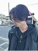 センターパートダブルカラーインナーカラーケアブリーチ