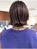ハイライトバレイヤージュダブルカラーショートカット