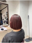 まるみボブ ショートボブ ダブルカラー