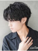 モテる黒髪ネープレスショート束感モテ髪ワックスなしマッシュ