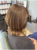 40代50代60代大人可愛いくびれミディ/明るい白髪染め/白髪ぼかし