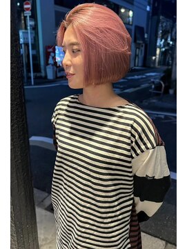 レイキョウト(Ray Kyoto) 柔らかいピンクとナチュラルボブ