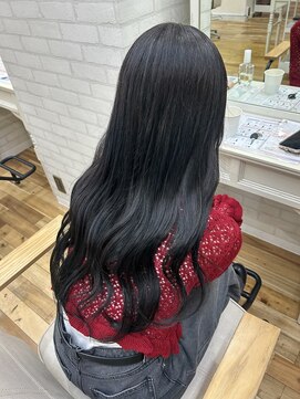 ラナンバイシダ(ranan by sida) アイスグレージュ10代20代ロングヘア透明感カラー