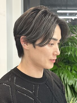 アビーファイブ(ABBEY 5) マッシュセンターパートスパイキーショートメンズカットウルフ