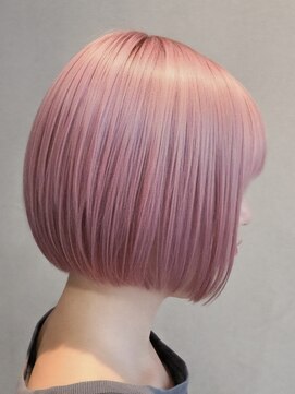 アヴァロンテ アットウィルヘアー(A VOLONTE at will hair) 抜け感抜群！ サクラピンクボブ[成田/京成成田]