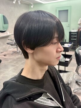 ジーニー 千葉(GENiE) ラウンドマッシュ/メンズマッシュ/ダークカラー/大堰龍吾