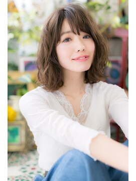 カバーヘア イヴ 戸頭店(COVER HAIR EVE) 抜け感ヘア根元パーマ小顔ミディアムレイヤーc7戸頭20代30代40代