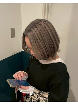 ヘアーブレイス(hair brace) 千葉駅/着物ヘア/大人ガーリー/ダークアッシュ/似合わせカット