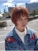 オレンジカラーショート
