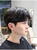 韓国ヘア カルマパーマ×シースルーマッシュ×ダウンパーマ