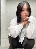 上品さと可愛さと色気のあるヘア　顔まわりのゆるレイヤー