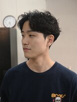 スレイ 西宮(SLAY) 波巻きハイライトアップバングツーブロックマッシュ