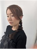 結婚式参列に♪/お呼ばれヘア/おとなっぽヘア/編み込み/ロング